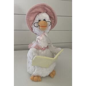 Talking Mother Goose Cuddle Barn Animated Plush 14” Nursery Rhymes Pink WORKS